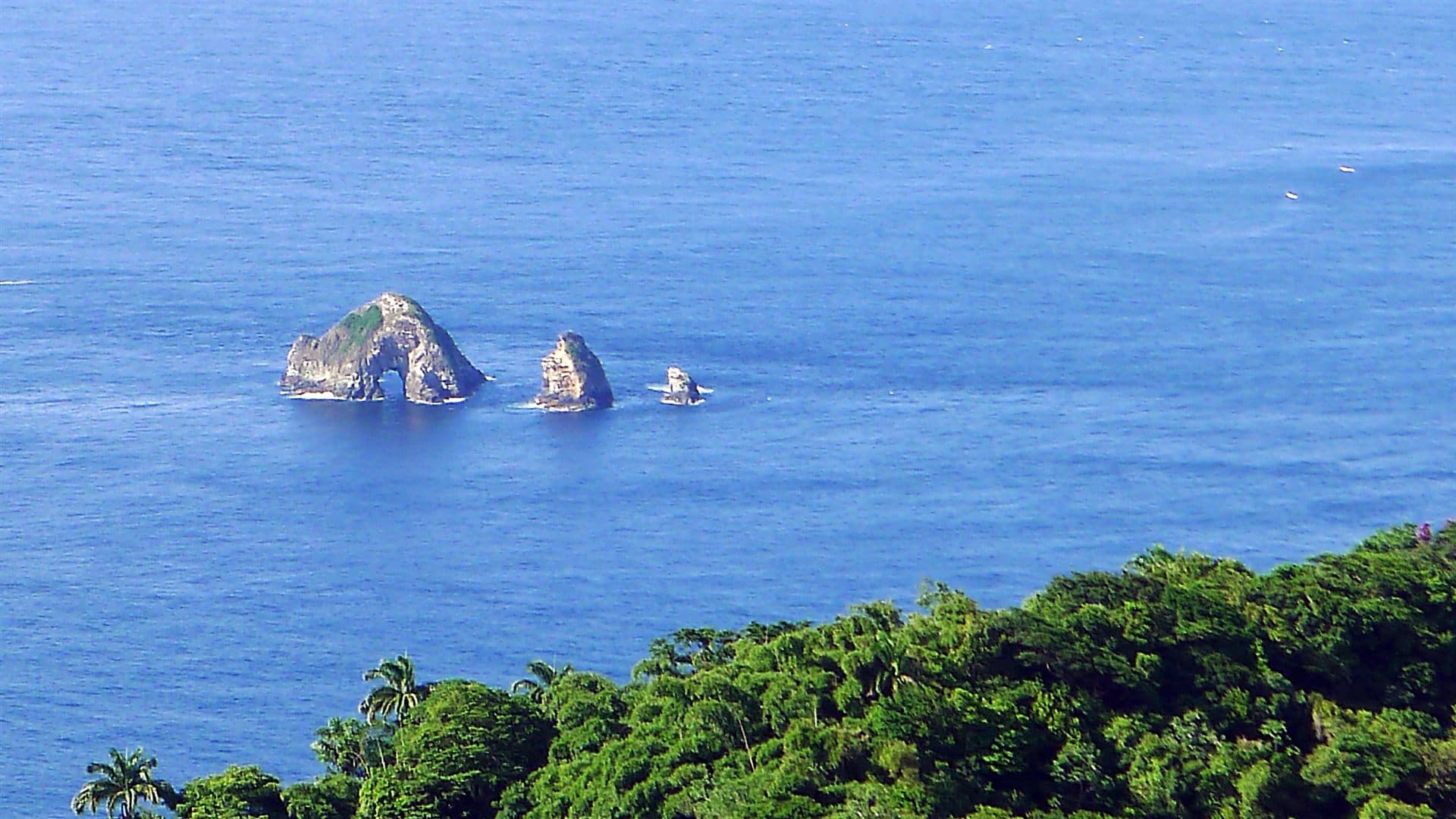 London Bridge Rock arch at St. Giles Island, northeast Tobago
