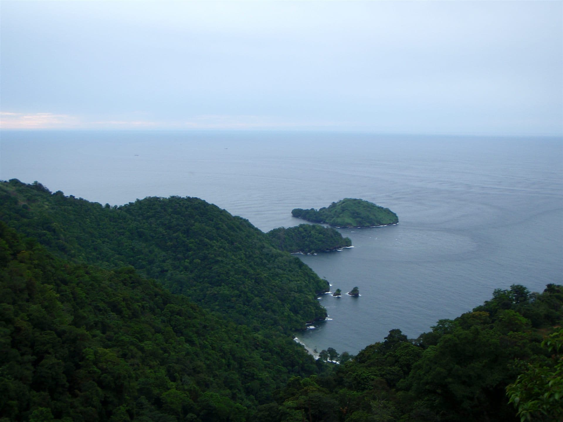 Saut d'Eau Island off the north coast of Trinidad